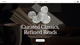 eCommerce website templates - Bestselling Author Store (Elegant)