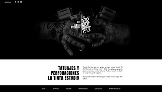 Artes visuales plantillas web – Tienda de tatuajes