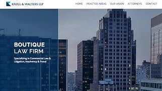 One Page website templates - Law Firm