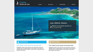 Templates de sites web Entreprises de services - Location de Yachts