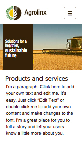 Mẫu trang web Làm nông và Làm vườn – Công ty nông nghiệp