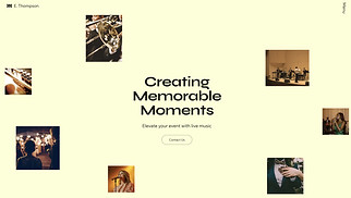 Weddings website templates - Wedding & Events Band (Festive)