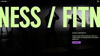  website templates - Gym (Sleek)