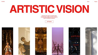Creative Arts website templates - Performing Arts Portfolio (Energetic)