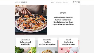 Essen & Reisen Website-Vorlagen - Food-Blog