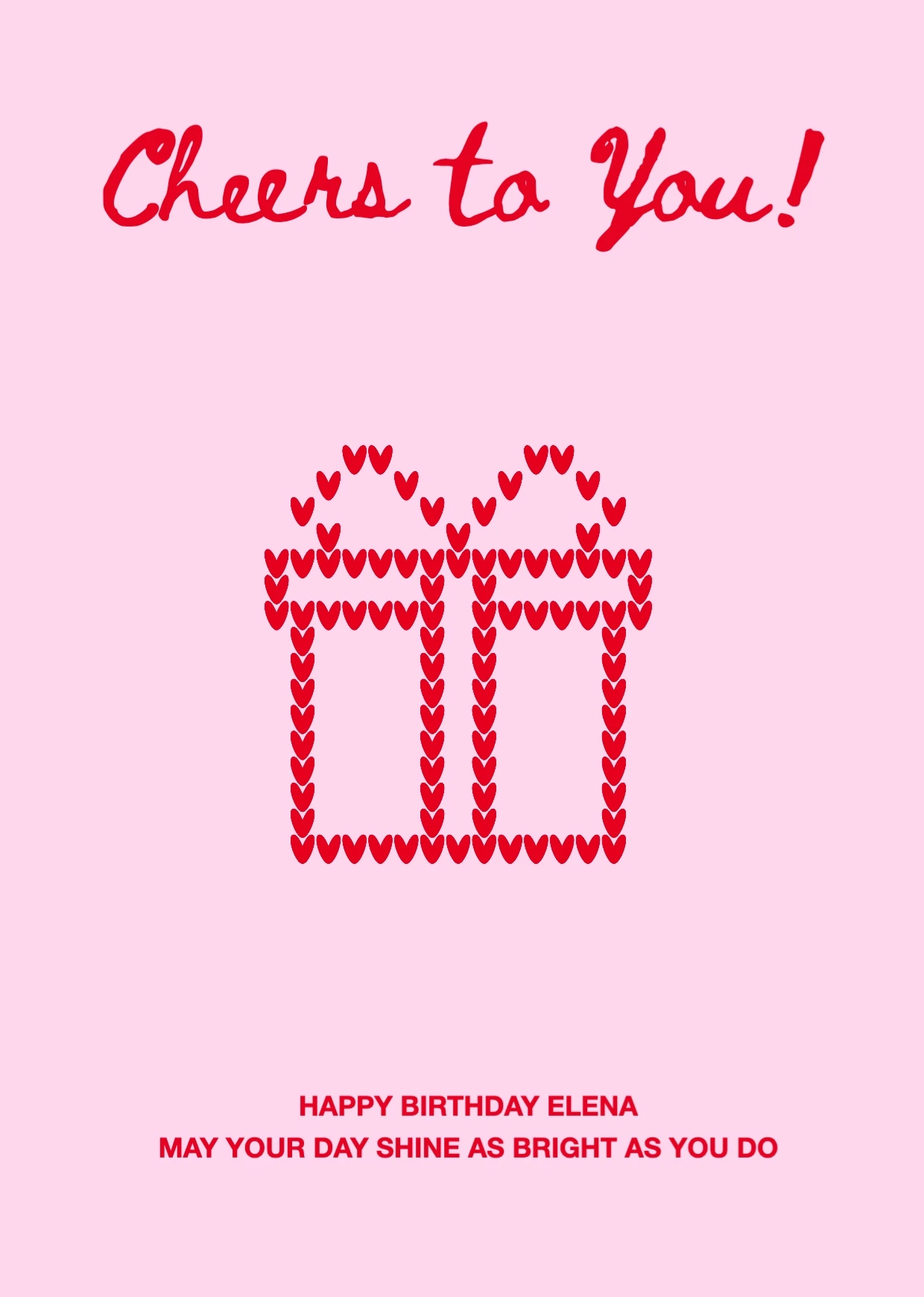 Classic Clean Birthday Greeting Card