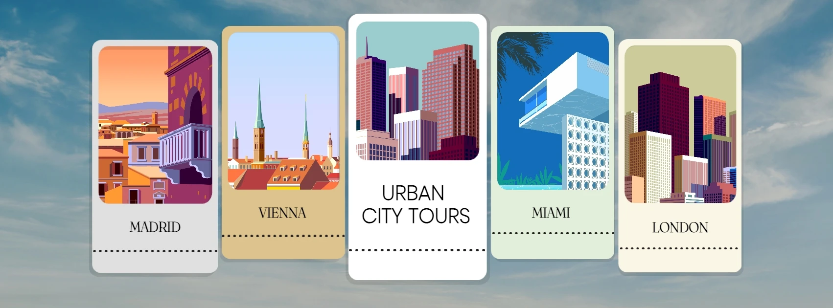 Retro Illustrative Travel & Hospitality Facebook Cover