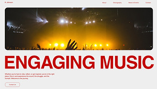  website templates - Hip Hop Album (Urban)