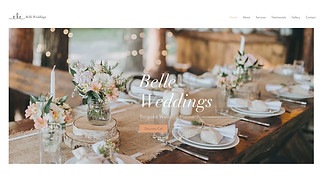 Webové šablony pro Organizace událostí – Plánování svateb