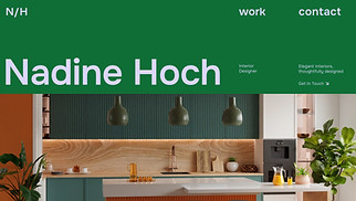 Portfolios website templates - Interior Designer (Colorful)