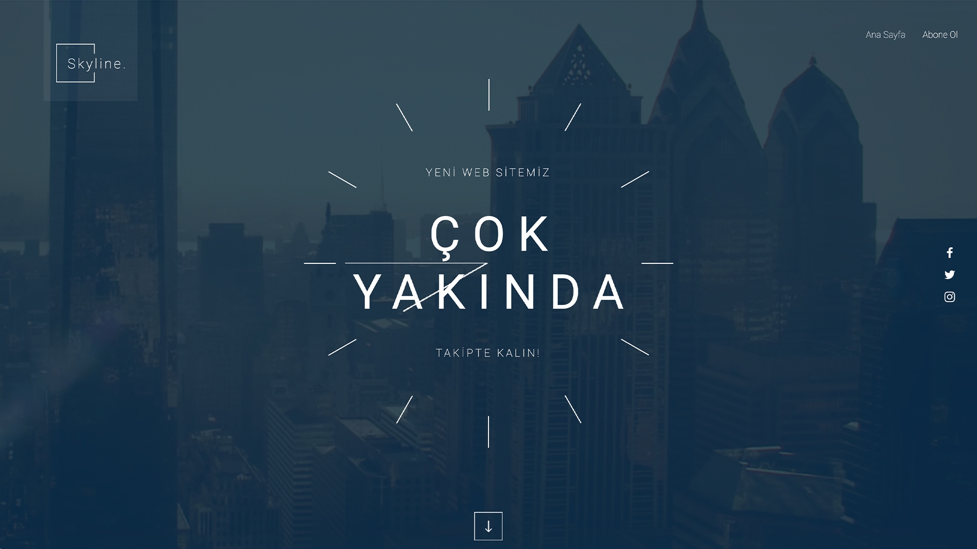 Çok Yakında Site Şablonları | Tek Sayfa | Wix.com
