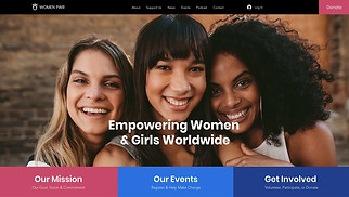 Non-Profit website templates - Women Empowerment NGO