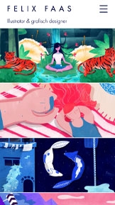 Portfolio en cv website templates - Illustrator 