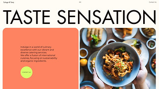 Restaurants & Food website templates - Events Catering Service (Vibrant)