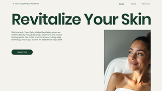 Wellness website templates - Medical Spa (Modern)