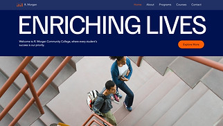Education website templates - Community College (Modern)