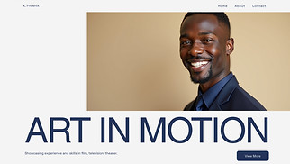 Performing Arts website templates - Actor Resume (Professional)
