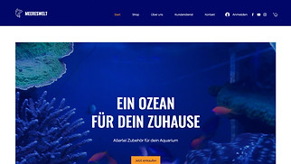 Tiere Website-Vorlagen - Aquaristik-Shop