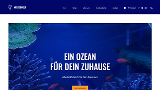 Unternehmen Website-Vorlagen - Aquaristik-Shop