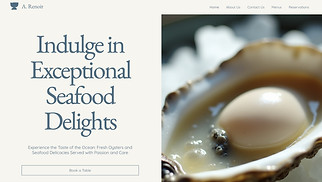 Restaurants & Food website templates - Oyster Bar (Elegant)