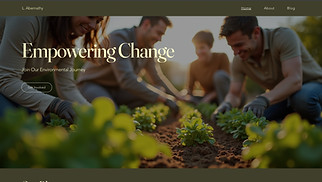 News & Business website templates - Environmental Blog (Earthy)