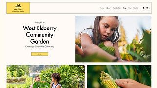 Шаблон для сайта в категории «Бизнес» — Общественный сад