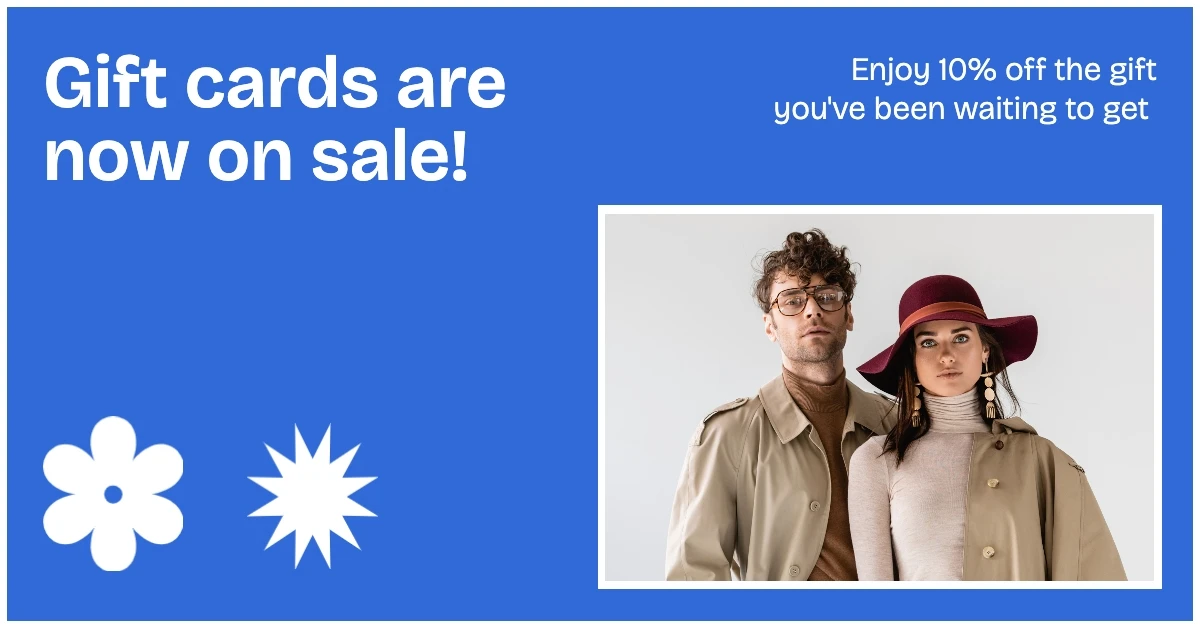 Pop Retro Geometric Fashion Facebook Post