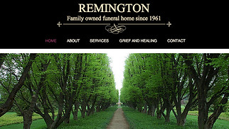 Business website templates - Funeral Home