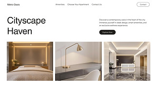 Hotels & B&Bs website templates - Hotel (Contemporary)