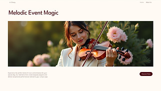  website templates - Wedding & Events Music Agency (Vibrant)