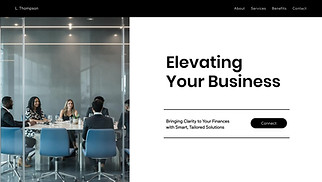 Landing Pages website templates - Consultant (Bold)