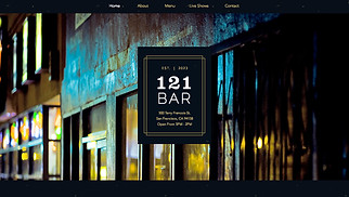 Шаблон для сайта в категории «Рестораны и еда» — Городской бар