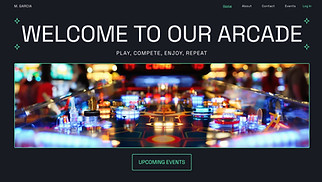  website templates - Pinball Arcade (Nostalgic)