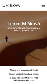 Vše website templates – Reportážní fotograf