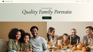 Events & Portraits website templates - Family Portrait Studio (Classic)