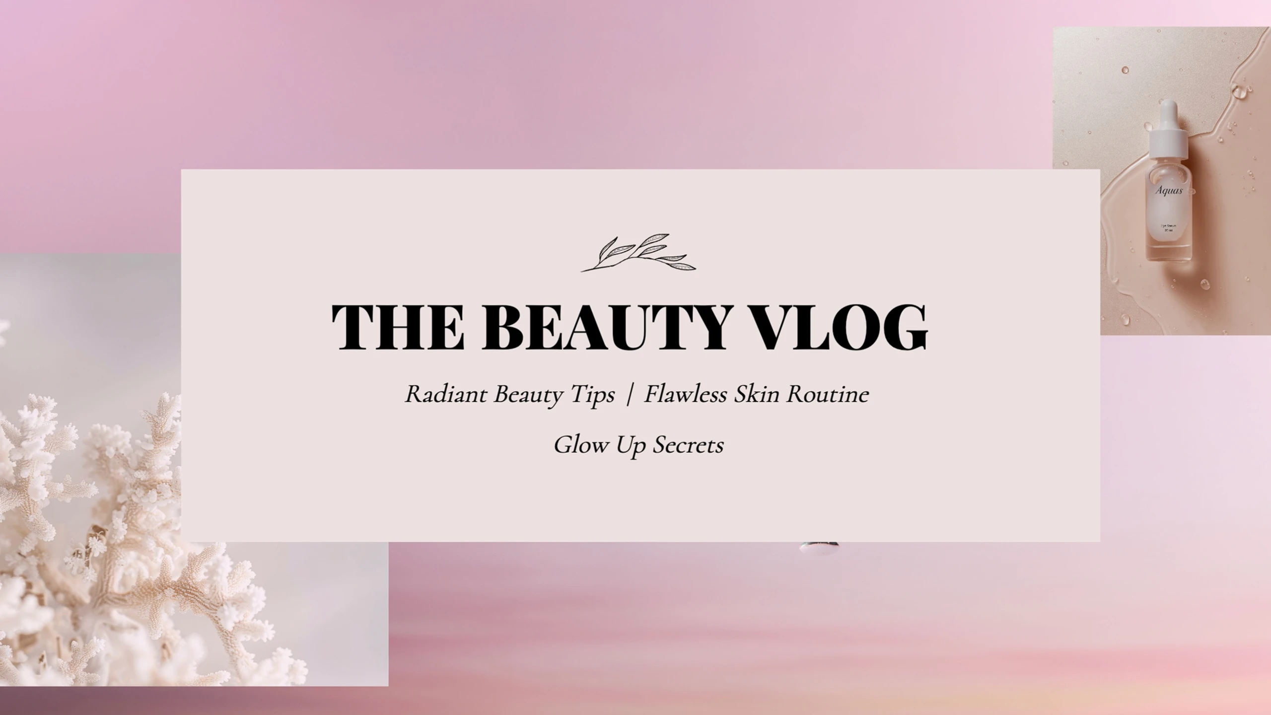 Sleek Clean Beauty YouTube Banner