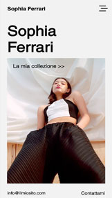 Portfolio e curriculum template – Stilista 