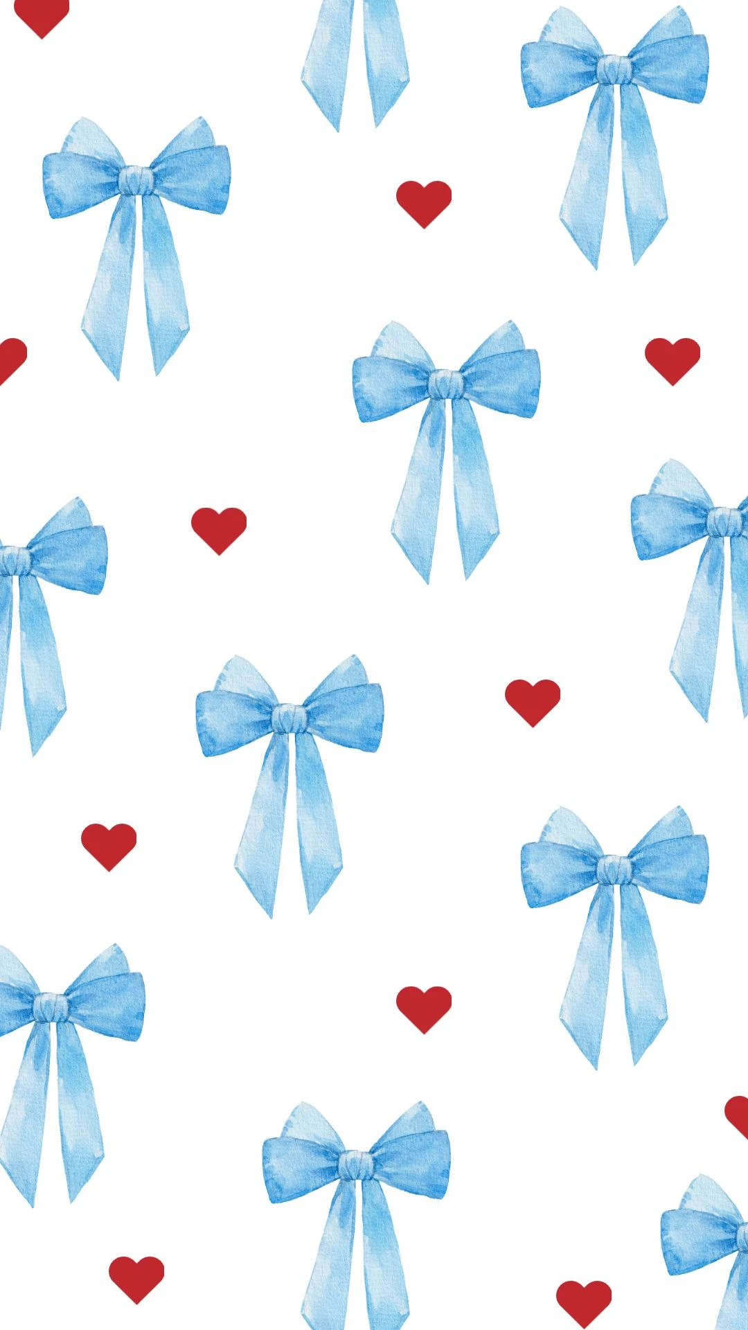 Cute Playful Bows Mobile Wallpaper