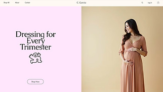eCommerce website templates - Maternity Clothing Store (Warm)