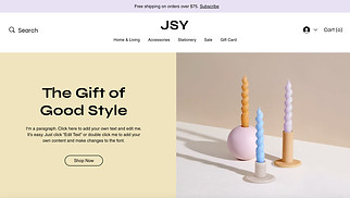 주얼리 및 액세서리 웹 사이트 템플릿 – 선물나라의 온라인 쇼핑몰