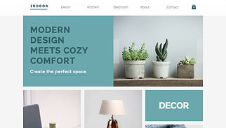 Webshop website templates - Huisdecoratie