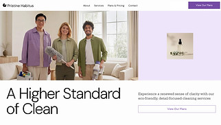 Gewerbe Website-Vorlagen - Cleaning Service (Clean)