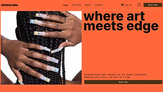 Template siti web Tutto - Nail Salon (Cool)