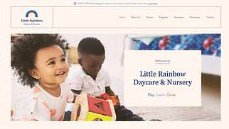 Mẫu trang web Giáo dục - Chăm sóc ban ngày