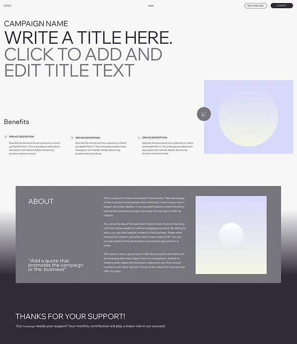 Campaign Wireframe