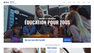 Templates de sites web ONG - ONG éducative