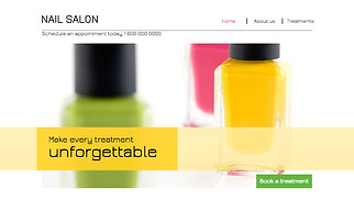 Makeup & Cosmetics website templates - Beauty Salon