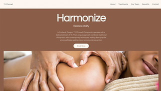 Landing Pages website templates - Chiropractors (Earthy)