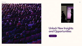 Events website templates - Conference Landing Page (Bold)