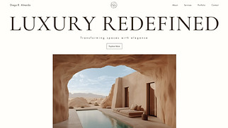 Interior Design website templates - Hotel Design Studio (Sophisticated)